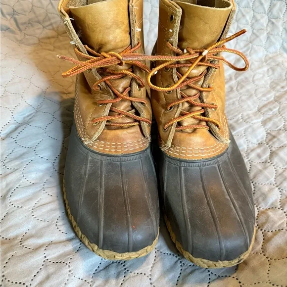 L.L. Bean | Shoes | Ll Bean Tan And Brown Duck Boots Size  display picture 1